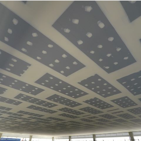 papan gypsum plafon terpasang